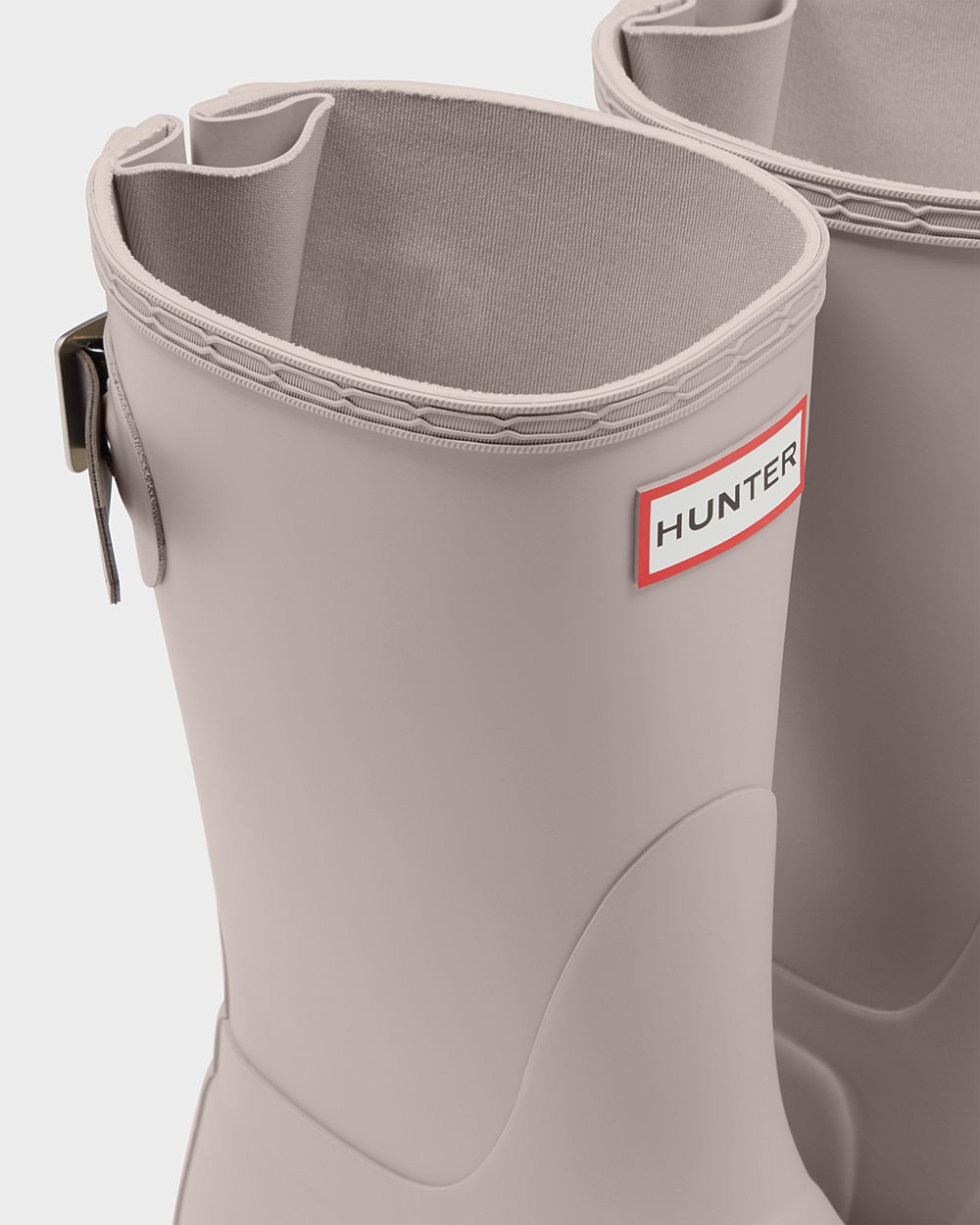 Women Hunter Original Back Adjustable | Short Rain Boots Grey | NZ-24169-KTBM